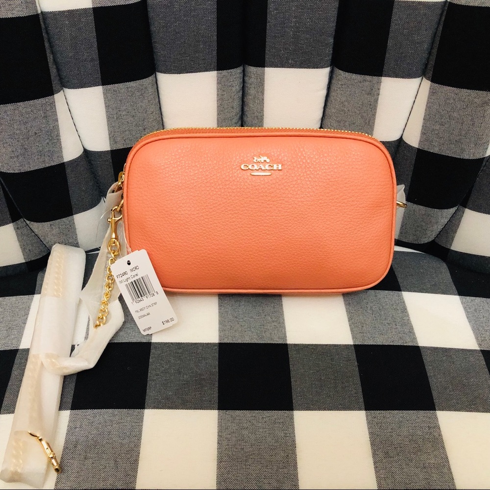 *SOLD* NWT Coach Crossbody Purse Bag Color Coral